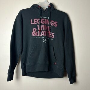 Vixxon Women's Graphic Print Hoodie Size Small Black + Red